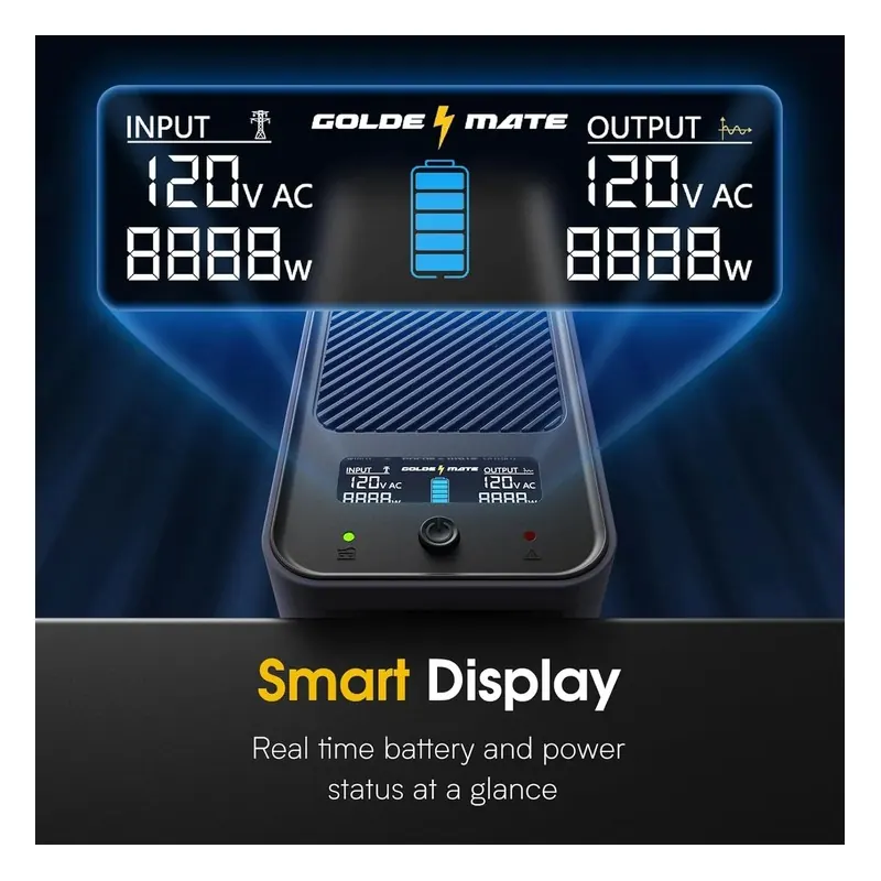 Goldenmate 1000VA lithium UPS, product photo