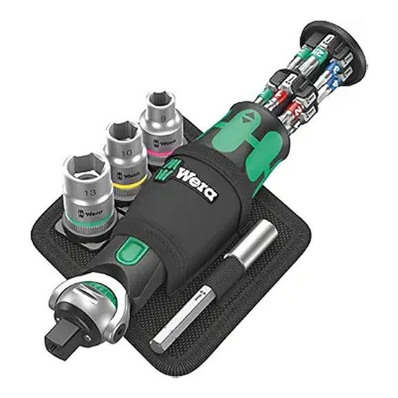 Wera 05004281001 8009 Zyklop Pocket Set 2, Ratchet set, 18 pieces