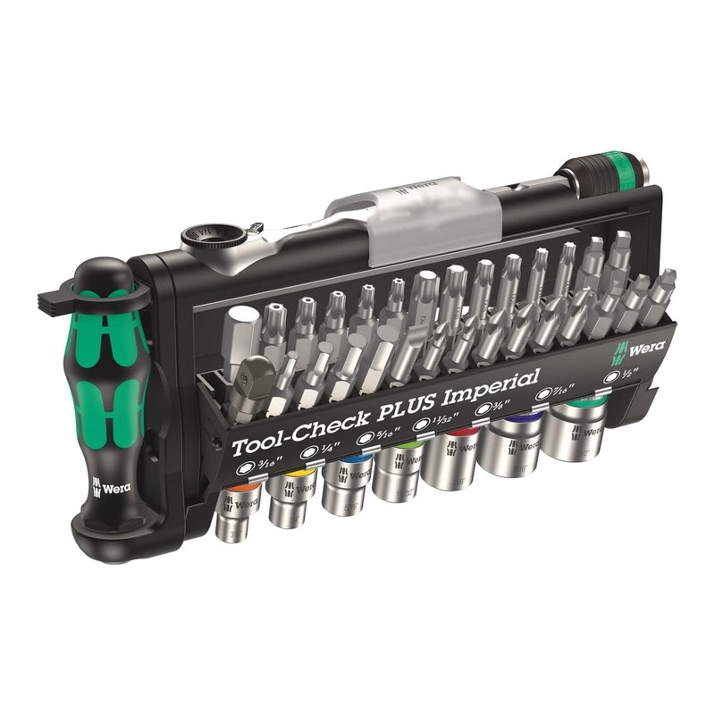 Wera Tool-Check Plus Imperial 39-Piece Ultra-Compact Ratchet & Bit Set