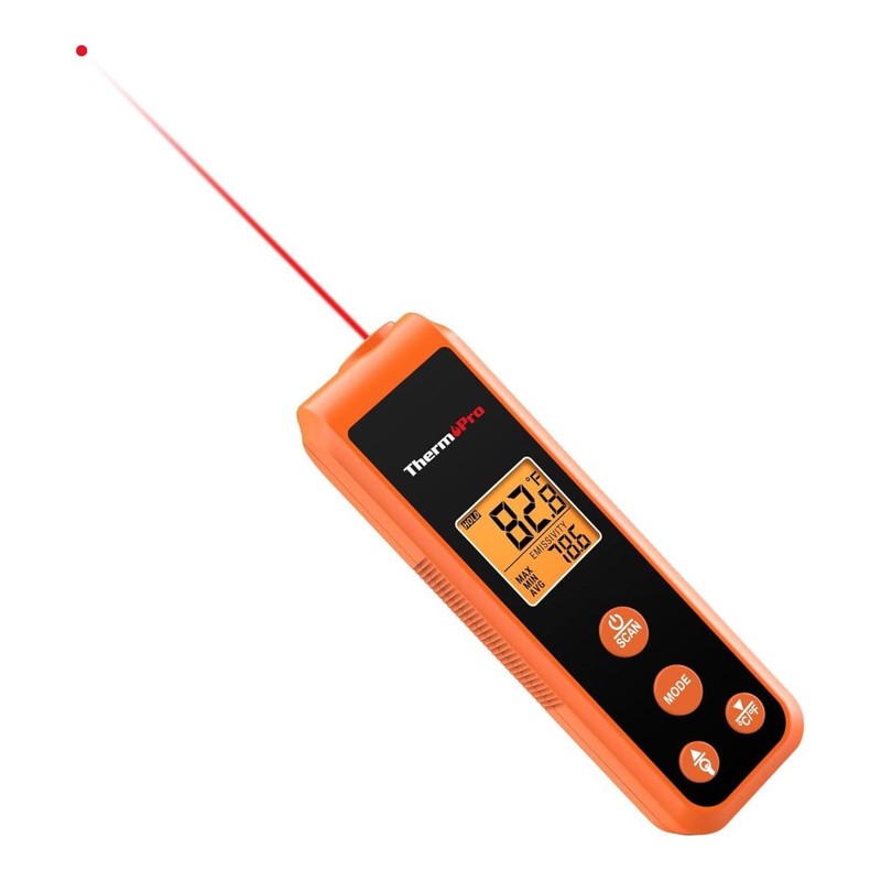 ThermoPro TP420 2-in-1 Instant Read Thermometer for Cooking, Infrared Thermometer Cooking Thermometer with Meat Probe, Non-Contact Laser Meat Thermometer for Griddle Grill Pizza Oven HVAC Pool